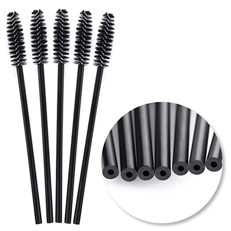 Disposable Eyelash Brushes for Makeup & Brow Grooming