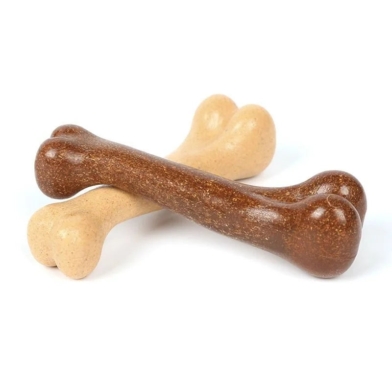 Durable Wooden Dog Chew Bone Toy for Aggressive Chewers