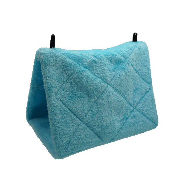 Plush Hanging Bird Hammock Tent with Hooks