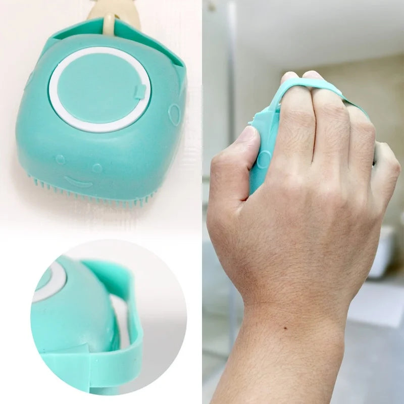 Silicone Pet Bath Massage Glove for Dogs and Cats