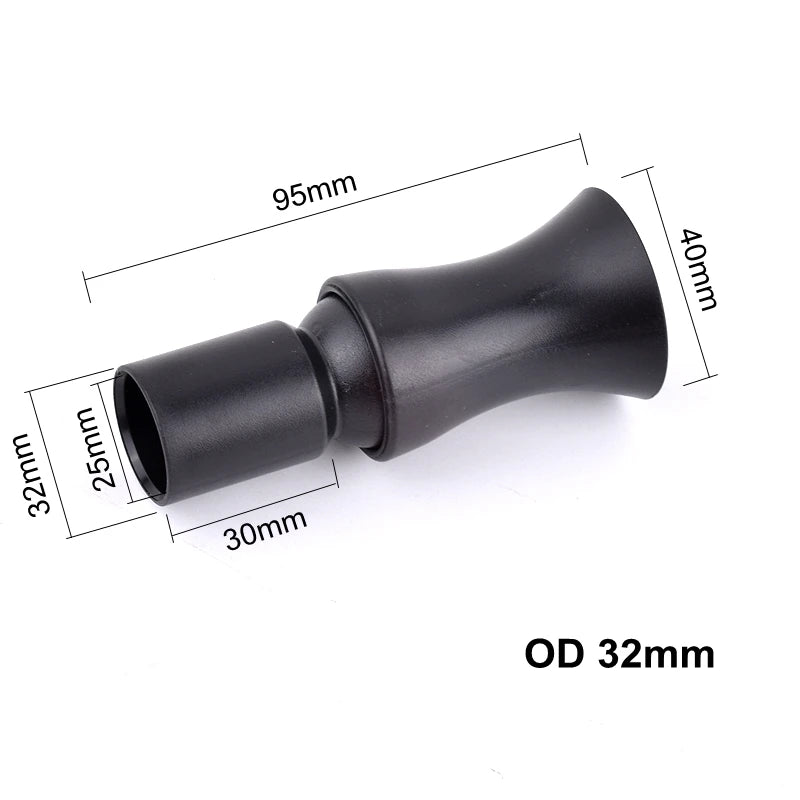 Schwarzer, verstellbarer Aquarium-Wasserauslassstrahl mit 95 mm Länge und 32 mm Außendurchmesser