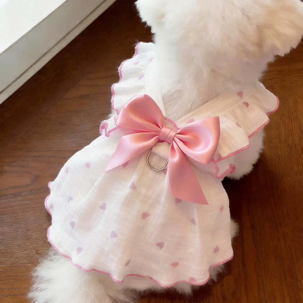 Breathable Anti-Shedding Summer Dress for Cats and Small Dogs
