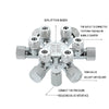 ZRDR Multi-Channel CO2 Splitter for Aquarium