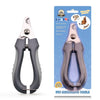 Stainless Steel Pet Nail Clippers with Safety Guard & Built-In File