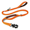 Reflective Bungee Dog Leash with Car Seatbelt Attachment for Large Dogs