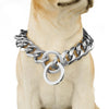 Polished Stainless Steel Slip Chain Dog Collar for Training and Walking