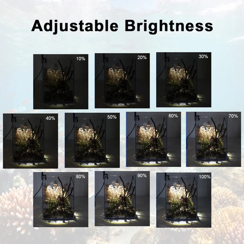 Lampe LED à pince pour aquarium - Design fin