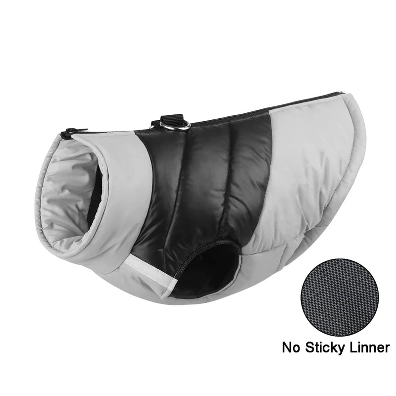 Chaleco impermeable acolchado para perro