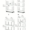 Rolling Utility Storage Cart with 3/4 Tiers