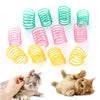 Colorful Coil Spring Cat Toys – Interactive Bouncy Play Set