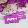 Personalized Bone-Shaped Pet ID Tag with Custom Engraving