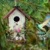 Handcrafted Wooden Hanging Birdhouse for Garden Decor