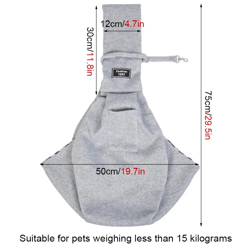 Outdoor Pet Carrier Sling Bag for Small Dogs and Cats