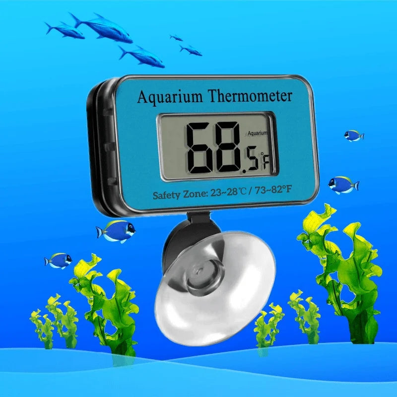 Thermomètre numérique pour aquarium avec ventouse