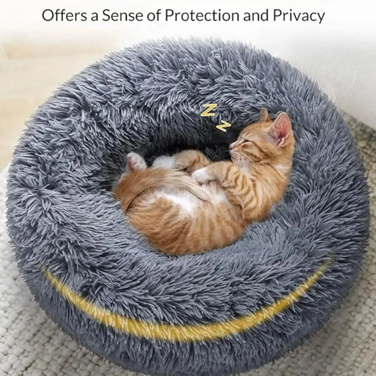 Ultra-Soft Plush Pet Bed for Dogs & Cats