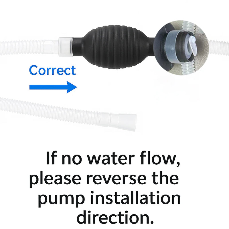 Kit de Siphon 3-en-1 pour Aquarium avec Tube d'Extension