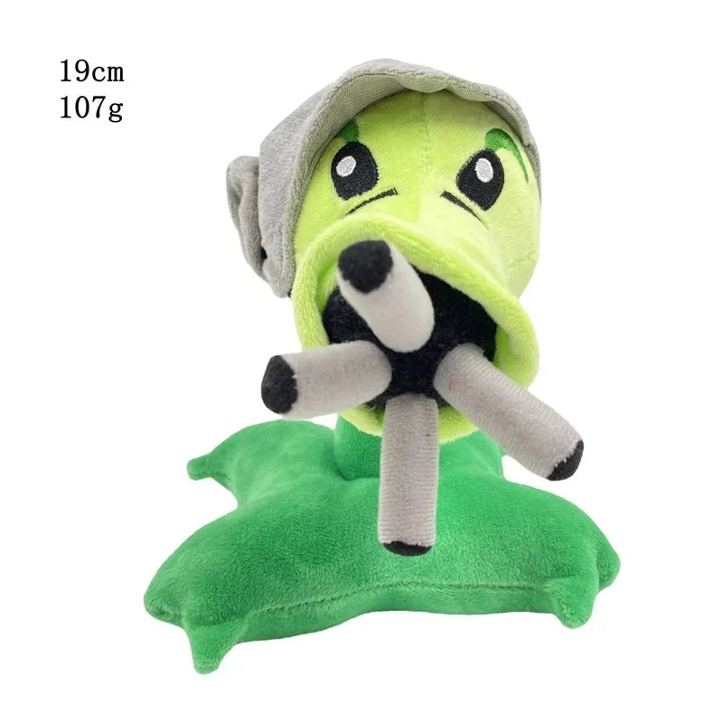 A plush toy of the Plants vs. Zombies Gargantuar character in green and gray.