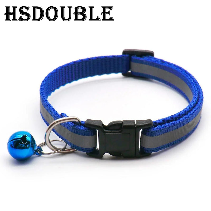 Reflektierende Sicherheits-Halsbänder für Katzen und kleine Hunde (2er-Pack)