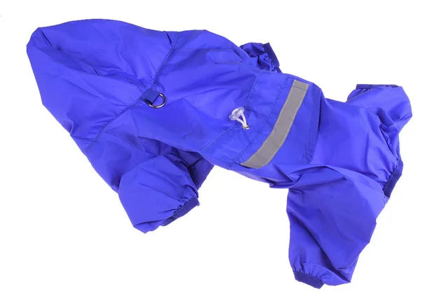 Waterproof Dog Raincoat with Hood - Lightweight Pet Outdoor Jacket