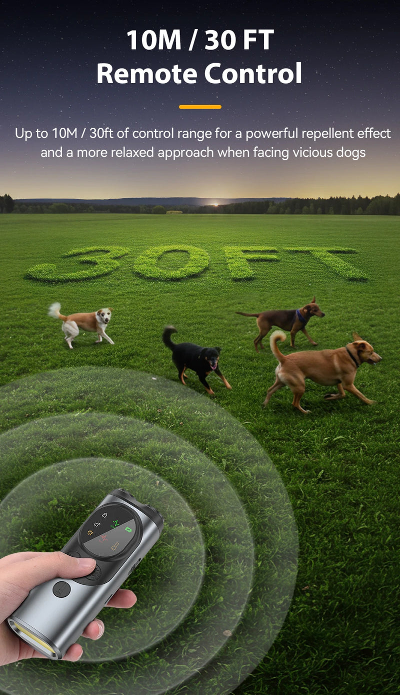 ROJECO Three-Head Ultrasonic Dog Training Device