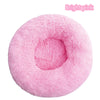 Lit Donut en Peluche Confortable pour Chat