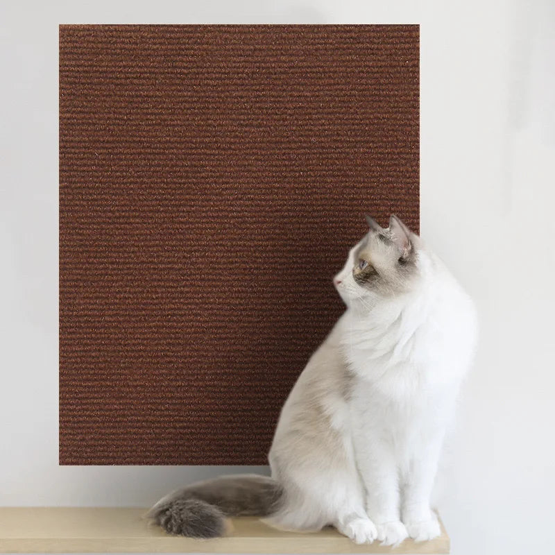 Self-Adhesive Trimmable Cat Scratching Mat for Furniture Protection