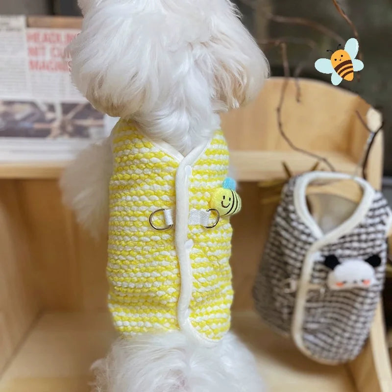 Abrigo Floral para Perros y Gatos Pequeños