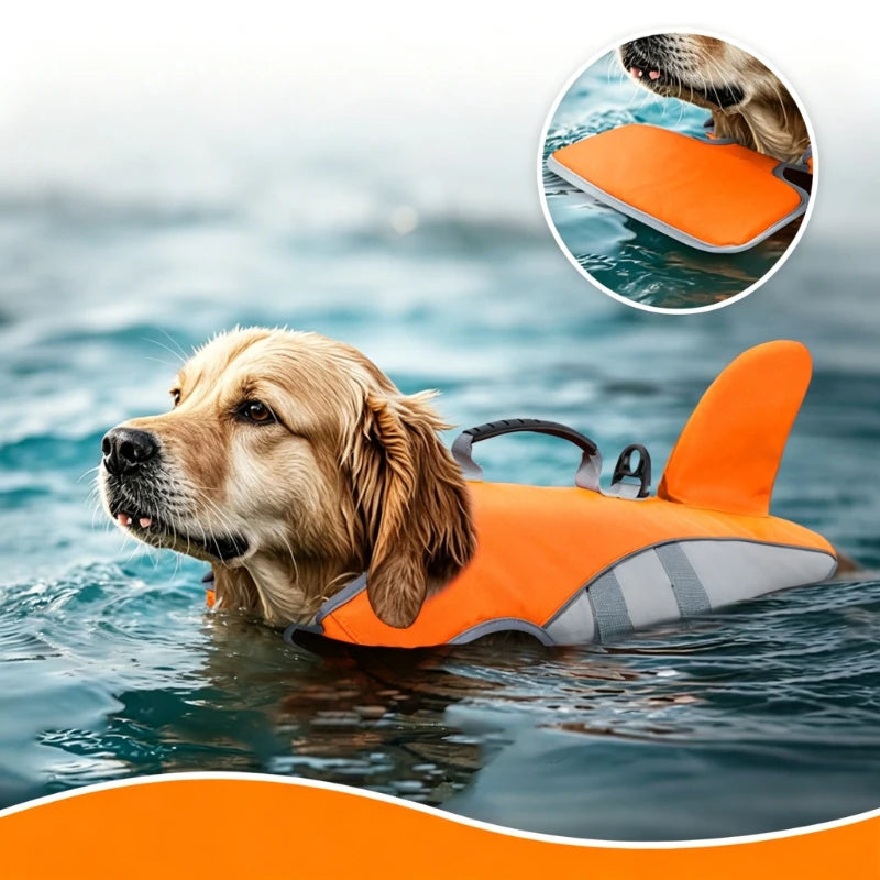 Dog Life Jacket with Tow Handle – Safety Buoyancy Vest for Swimming & Outdoor Adventures