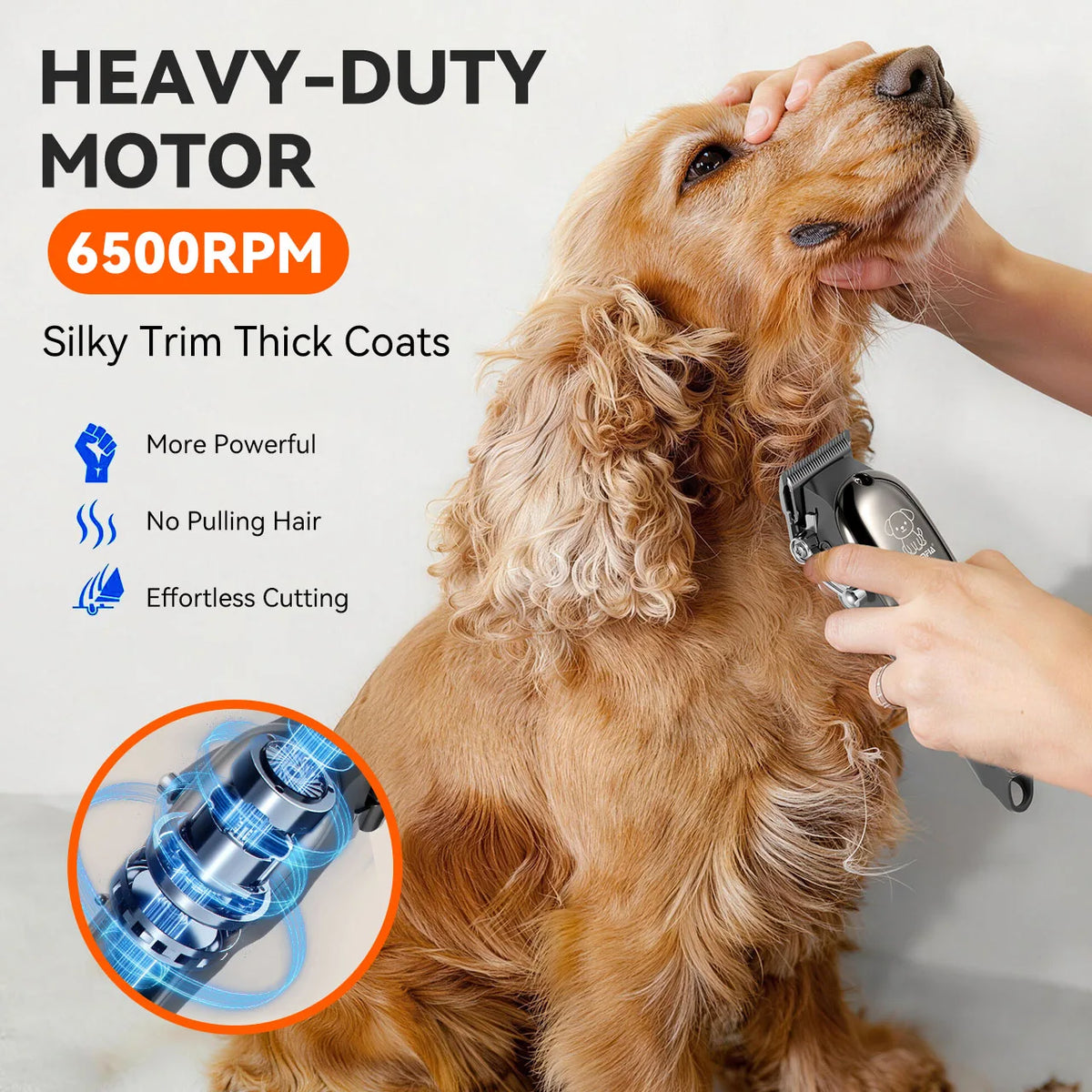 Pet Electric Hair Clipper with LCD Display