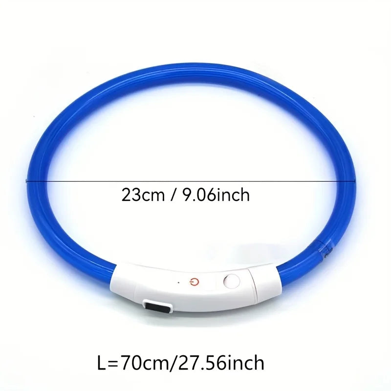 USB-wiederaufladbare LED-Hundehalsband
