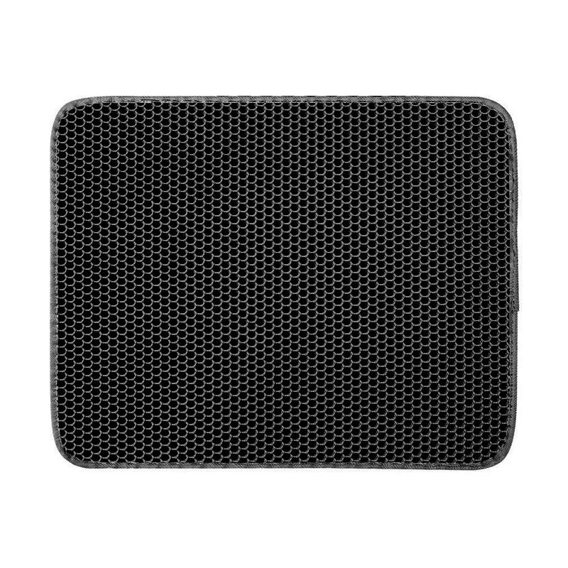 Double-Layer Waterproof Cat Litter Mat with Anti-Slip Base