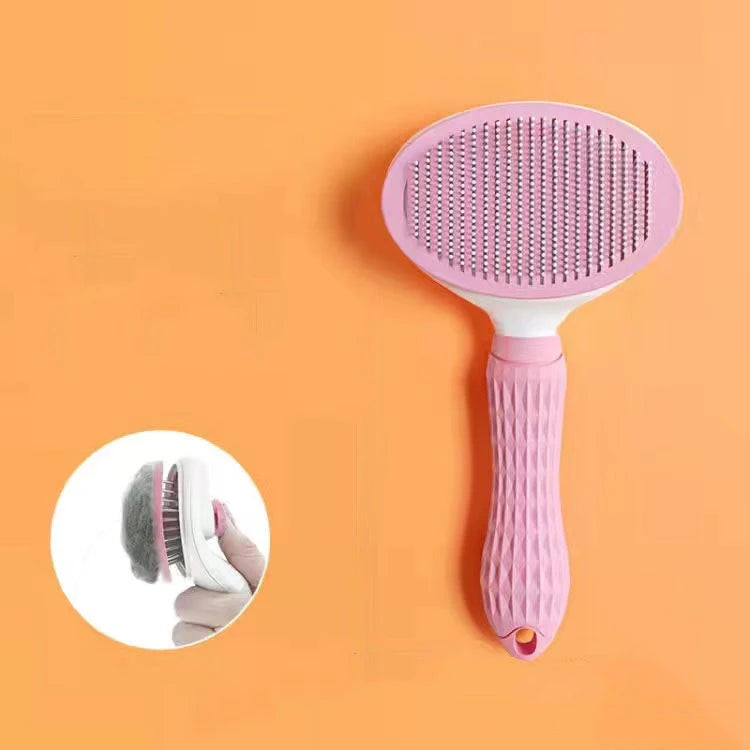 Peigne de toilettage en acier inoxydable pour animaux