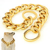 Polished Stainless Steel Slip Chain Dog Collar for Training and Walking