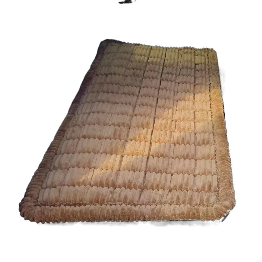 Non-Slip Plaid Dog Car Seat Cover with Washable Flannel