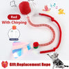 Interactive Chirping Cat Toy Ball with Motion Activation