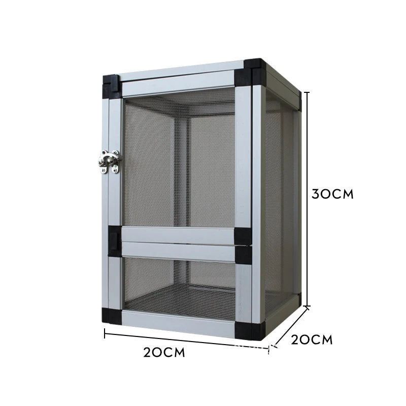 Reptile Terrarium with Front Opening Mesh Door