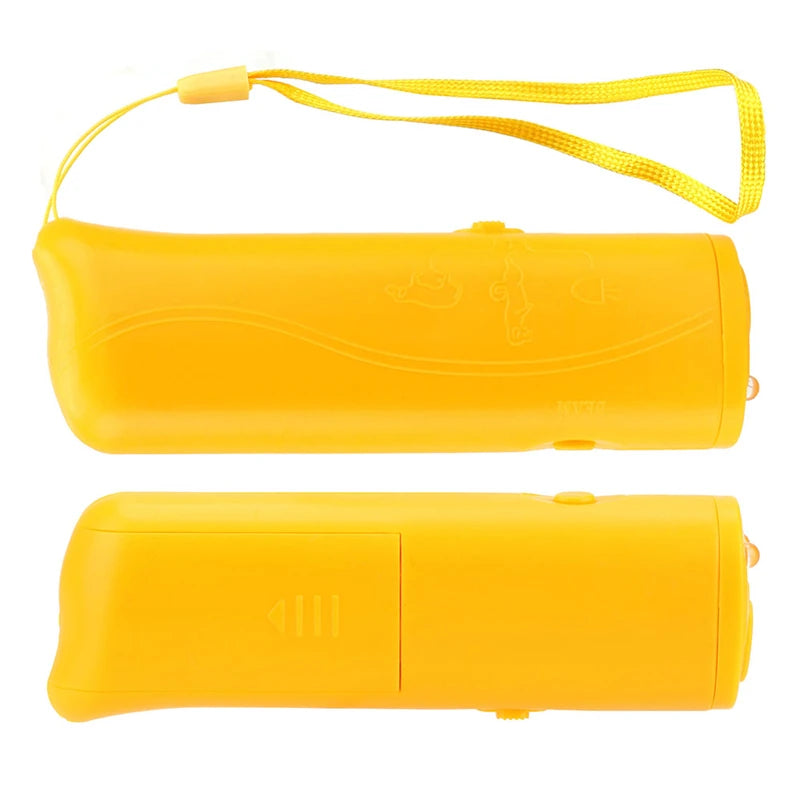 Ultrasonic Dog Repeller with LED Flashlight - 3 in 1 Bark Deterrent