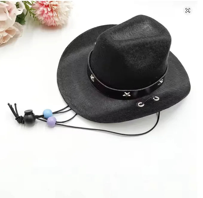 Adjustable Western Cowboy Hat for Pets