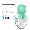 Portable Leakproof Dog Water Bottle with Built-In Drinking Bowl