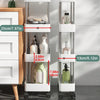 Rolling Utility Storage Cart with 3/4 Tiers