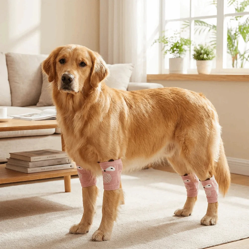 Dog Knee Pads with Elastic Leg Covers for Joint Protection
