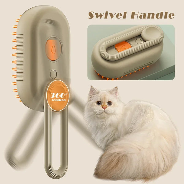 3-in-1 Dampbürste für Katzen & kleine Hunde