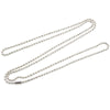 A set of gold and silver plated ball necklaces displayed against a white background.