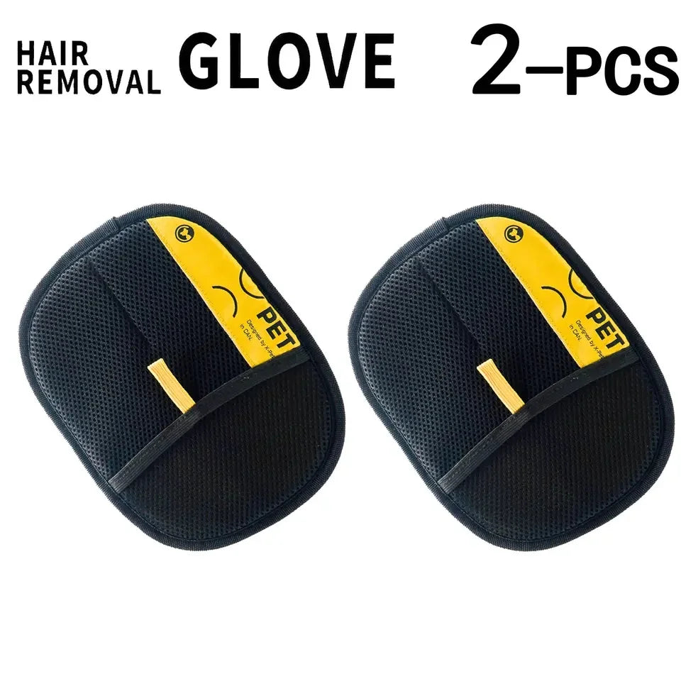 Pet Hair Removal Glove with Two-Way Brush for Cats, Dogs, and Furniture