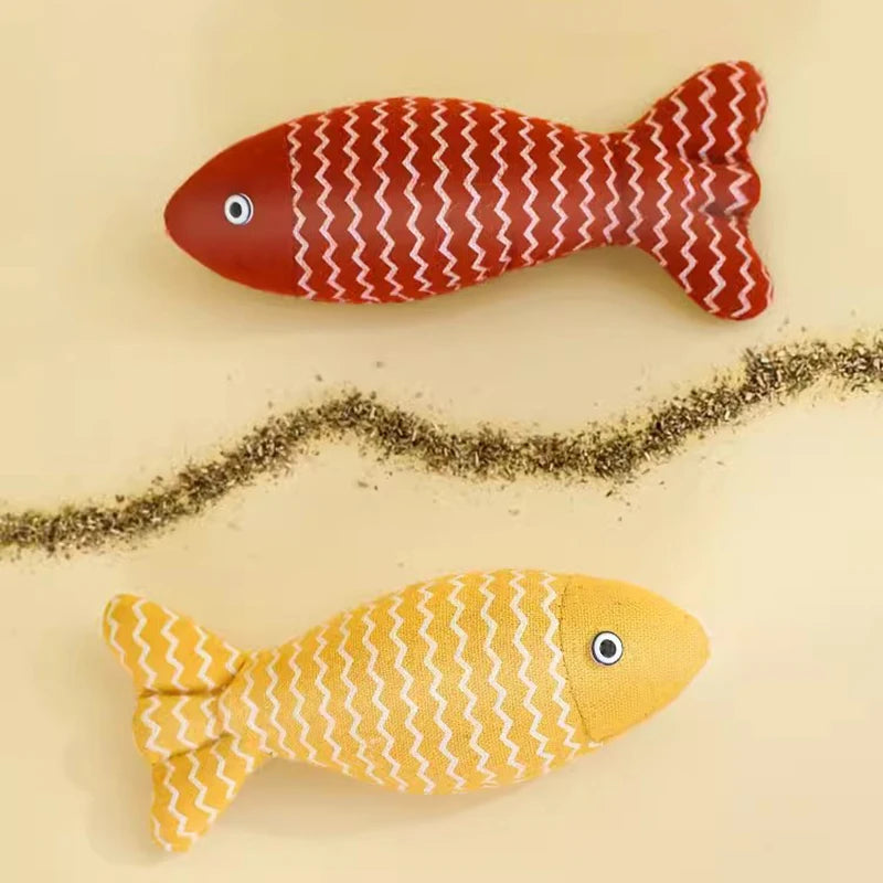 Katzenminze-Fisch-Kratzspielzeug