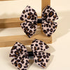Leopard Bow Hair Clips for Girls - Set of 2