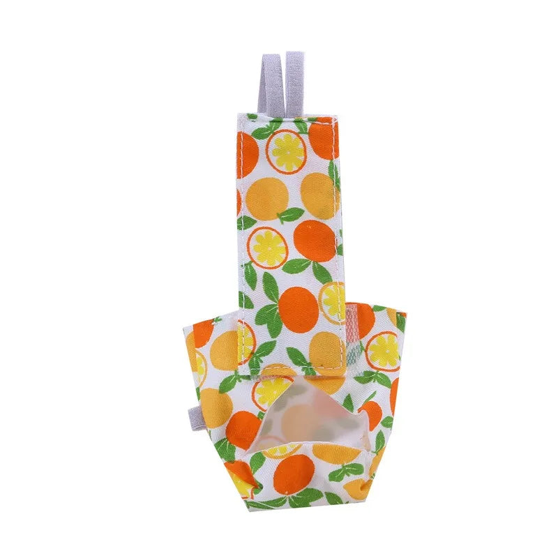 Combinaison de vol en coton lavable avec nœud papillon pour oiseaux