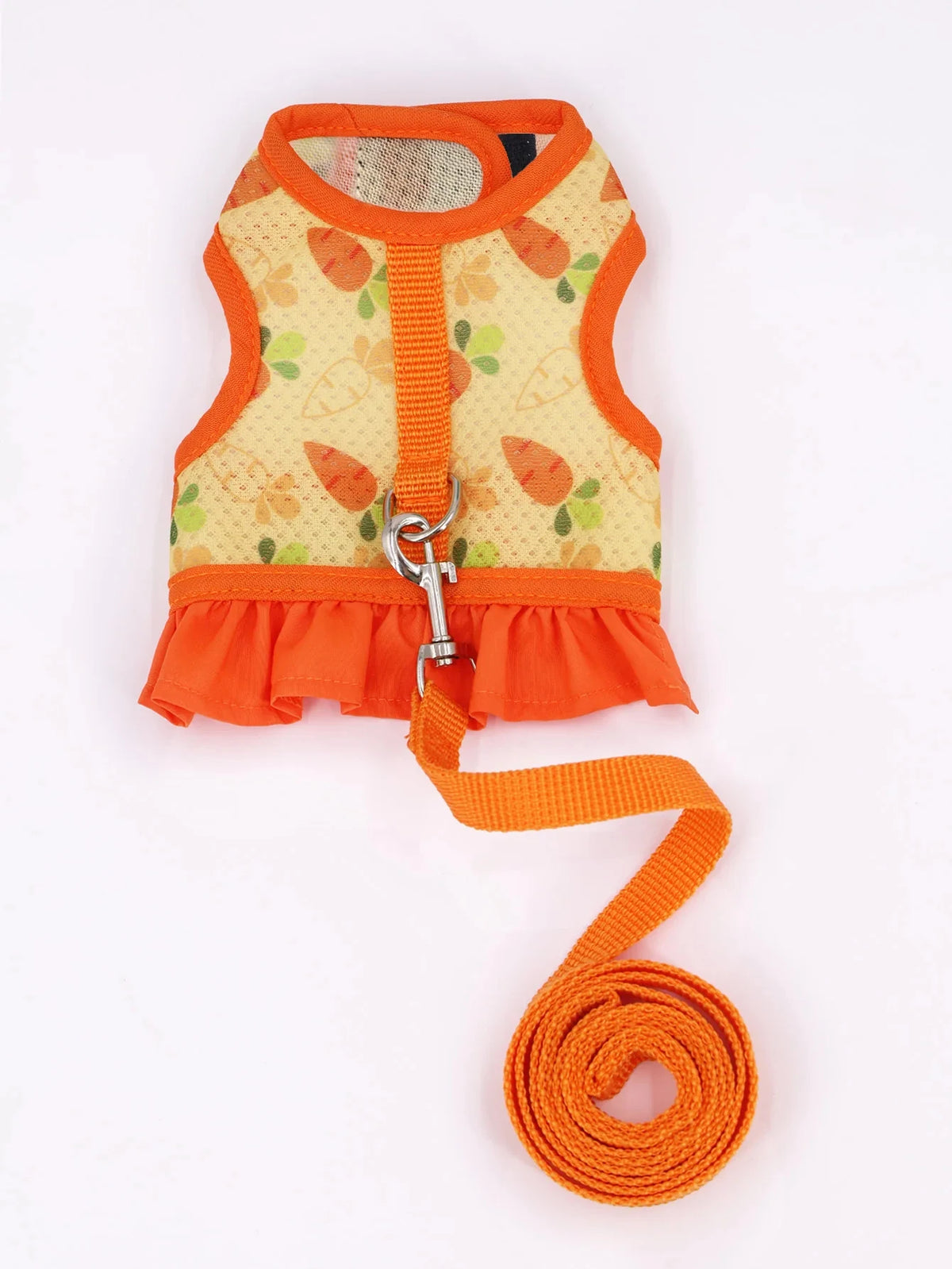 Adjustable Mesh Harness with Leash for Small Pets