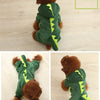 Abrigo con Capucha de Dinosaurio para Mascota en Azul