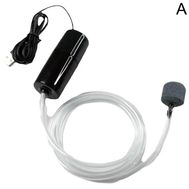 USB Mini Aquarium Air Pump Kit With Air Stone